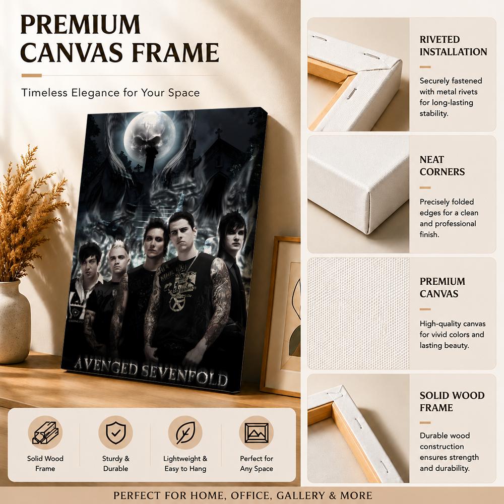 Rock Band A-avenged Sevenfold  - Canvas Wrap Ready review and price