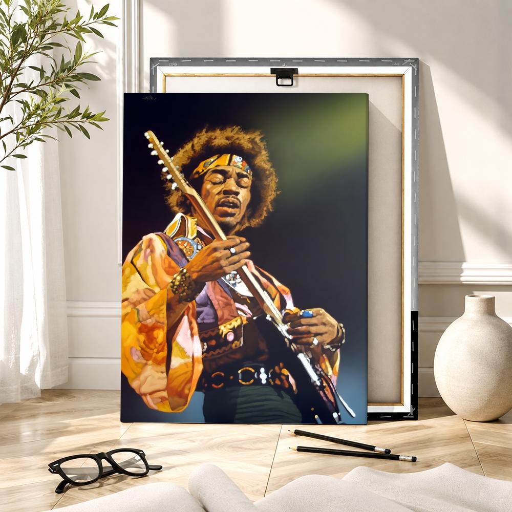 J-Jimi Hendrix Kraft Papper Pa - Canvas Wrap Ready review and price