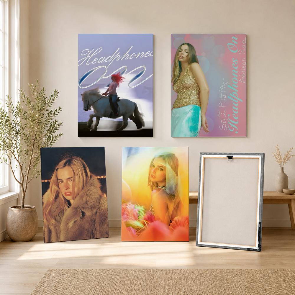 Singer A-addison Rae Painting  - Canvas Wrap Ready review and price