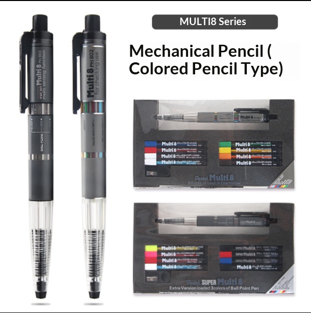 Pentel Multi 8 in 1 Color Mech - Staedtler Pencil Lumocolor review and price