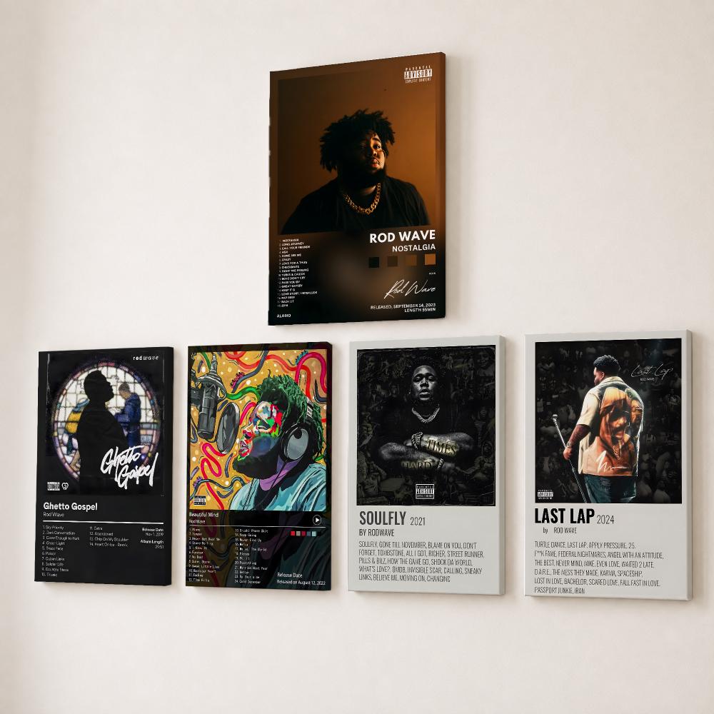 Rapper Singer R-Rod Wave Paint - Canvas Wrap Ready review and price