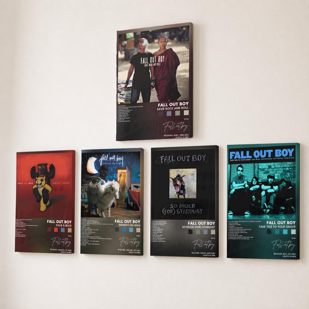 Rock Band F-Fall Out Boy Music - Canvas Wrap Ready review and price